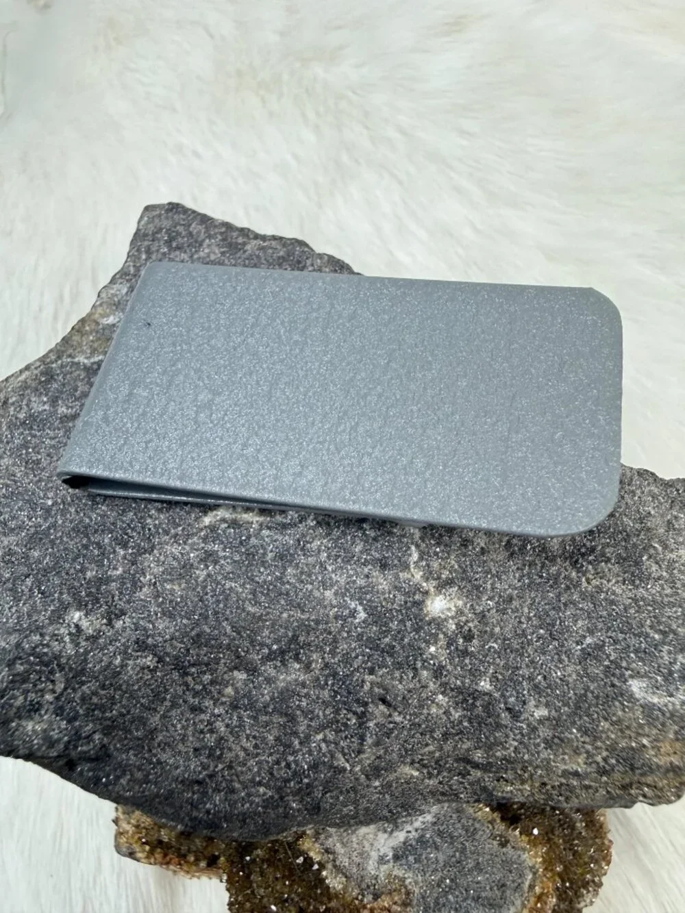 Vintage Hadley Gray Textured Money Clip 2